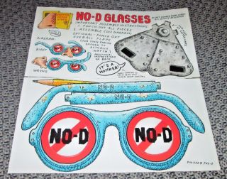 Frank Zappa Honker Home Video No - D Glasses 1987 Rare