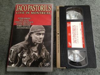 Jaco Pastorius Rare Live In Montreal Vhs Made In Japan Erskine Brecker Jazz Bass