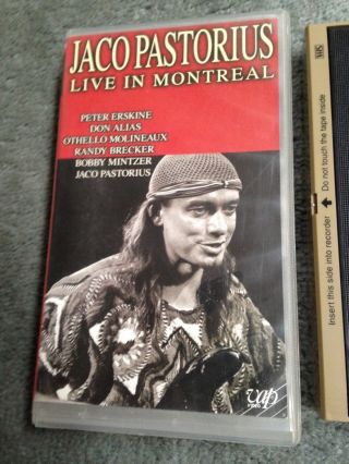 Jaco Pastorius RARE Live in Montreal VHS Made in Japan Erskine Brecker Jazz Bass 2