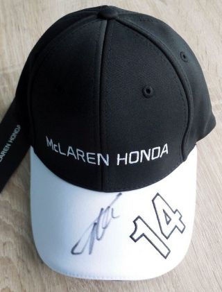 Fernando Alonso Signed Mclaren F1 Cap Rare