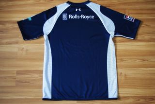 ROYAL NAVY BLUE RUGBY UNION SHIRT BY UNDER ARMOUR JERSEY SIZE MEDIUM MENS RARE 8