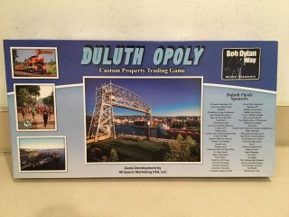 Rare Duluth - Opoly Board Game / Bob Dylan Way 100 Complete.