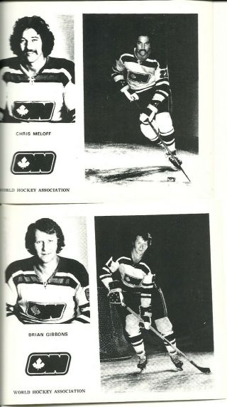 RARE 10 Different WHA 1972 Ottawa Nationals Team Issued Photos Hockey G Gratton 2