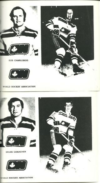 RARE 10 Different WHA 1972 Ottawa Nationals Team Issued Photos Hockey G Gratton 3