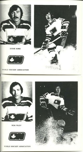 RARE 10 Different WHA 1972 Ottawa Nationals Team Issued Photos Hockey G Gratton 4