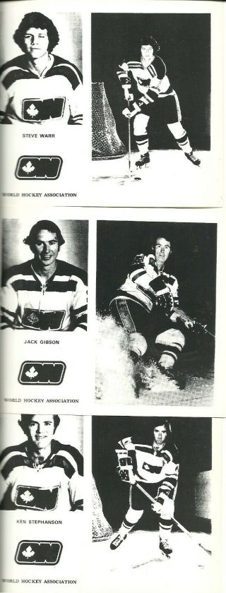 RARE 10 Different WHA 1972 Ottawa Nationals Team Issued Photos Hockey G Gratton 5