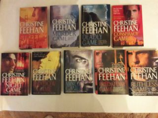 Christine Feehan Ghostwalker First 9 Books In Hardcover Rare Mind Game