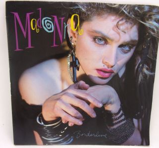Madonna Rare Fold Out Poster 45 Rpm 7 " Borderline,  Think Of Me 1983 Nm