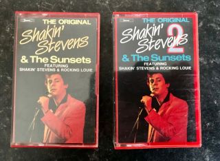 Shakin’ Stevens & The Sunsets Rare Two Cassette Set “the Original” Chevron Label