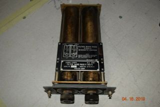 Rare Vintage Signal Corps Us Army Filter Band Pass F - 192/u Ham Radio Philco