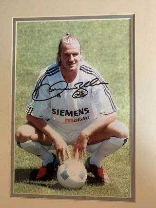 David Beckham Real Madrid Fantastic Signed Photo.  Ltd Edition.  Rare.  £80