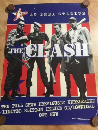 The Clash - Live At Shea Stadium Rare In Store Promo Poster