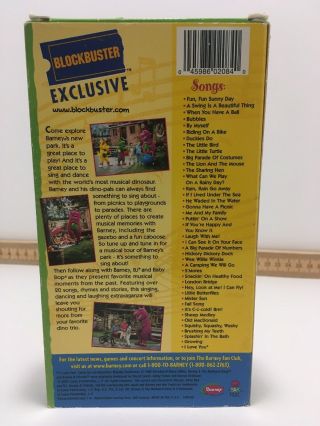 RARE BARNEY SING ALONG Fun (blockbuster eXclusive) CHILDREN ' S VHS TAPE BARNEY ' S 4