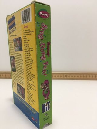 RARE BARNEY SING ALONG Fun (blockbuster eXclusive) CHILDREN ' S VHS TAPE BARNEY ' S 5