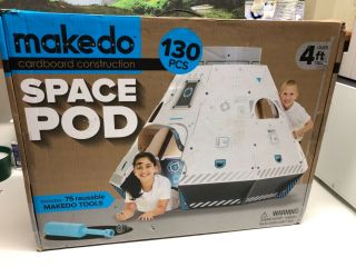 Makedo Space Pod Cardboard Construction Stem Astronaut Toy - Creative Build Rare.
