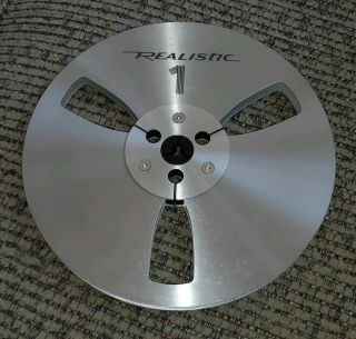 Rare Realistic 7 " Metal Take Up Reel For Reel - To - Reel Tape Recorders Vintage Old