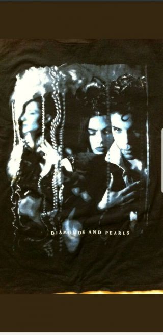 Prince Diamonds & Pearls Tour T Shirt Symbol Ultra Rare NPG Collectors 3