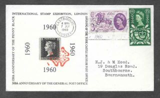 1960 Glo On Rare Fdc With Scarce Eastbourne Conference Slogan.