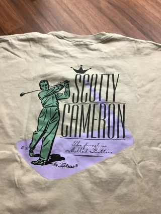 Rare Scotty Cameron Titleist Milled Putters T Shirt L Large Euc Golf