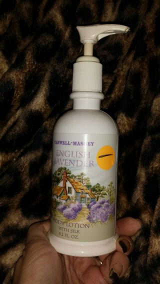 Caswell - Massey English Lavender Body Lotion With Silk 8.  2 Oz.  Rare Retired