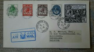 Rare British One Pound Stamp.  1929.  Value £550,
