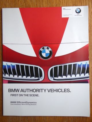 Rare 2011 Bmw Authority Vehicles Police Polizei Brochure English 3,  5,  7,  X3,  X5