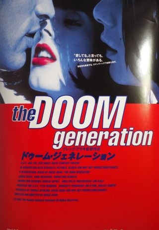 Doom Generation 1995 Gregg Araki Ultra Rare Chirashi Mini Movie Poster B5
