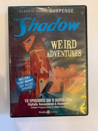 The Shadow : Weird Adventure 18 Episodes On 6 Cds Rare Suspense Incomplete