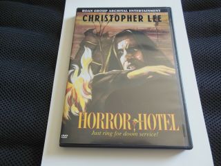 Horror Hotel (dvd,  2000) Christopher Lee Troma Video Classic Horror Htf Rare Oop