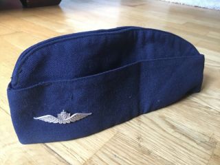 Ww2 Rare Solid Silver Norwegian Raf Pilots & British Airborne Side Cap & Badge