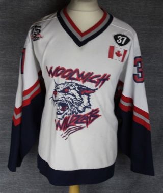 31 Vintage Woolwich Wildcats Ice Hockey Jersey Rare Ccm Mens Large