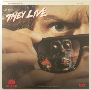 They Live Rare & Oop Horror Movie Mca Home Video Release Laserdisc