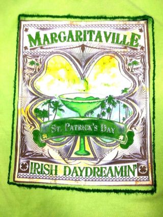 Rare Jimmy Buffett Margaritaville Irish Daydreamin T Shirt Adult Large Vintage