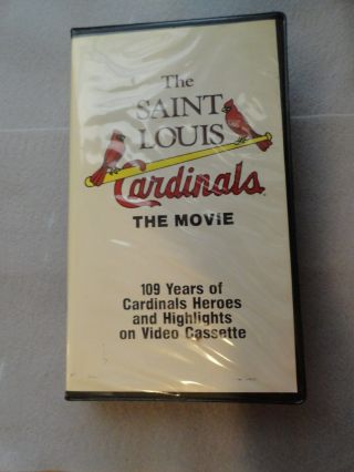 St.  Louis Cardinals The Movie 109 Years Of Heroes And Highlights Vhs Video Rare