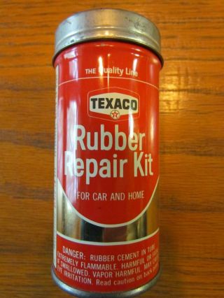 Vintage Texaco Tire Tube Rubber Repair Patch Kit Rare Old Advertising Gas Oil