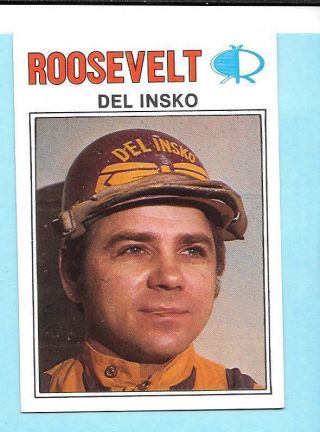 Rare 1977 Roosevelt Raceway Del Insko Horse Harness Racing Card