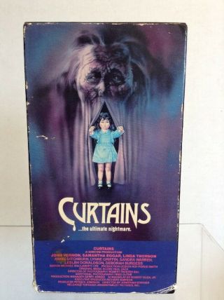 Curtains 1983 Vhs Vestron Video Rare Horror Slasher