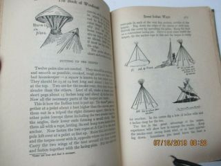1922 Antique Rare Book of Woodcraft and Indian Lore 500 drawings Woodworking, 5