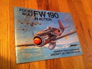 Focke Wulf Fw 190 In Action Squadron Signal Publications Book Rare Aircraft 19