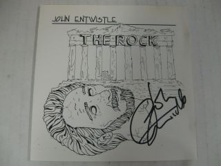 John Entwistle The Rock Cd Limited Edition Numbered Autographed Who Rare Signed