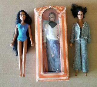 Mego Cher And Sonny Doll Very Rare Vintage Collectible 1976