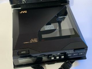 JVC XL - R10K Portable CD Player 1986 w/ BN - R10J Case RARE 4