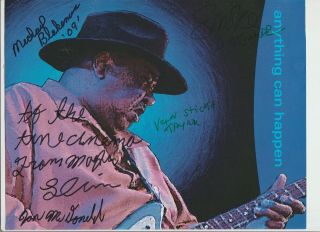 Magic Slim & The Teardrops SIGNED Concert Poster with All Band 2010 BLUES Rare 2