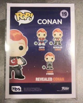 Conan O ' Brien RARE Revealed Conan Signed Autographed POP FUNKO 19 PSA 5