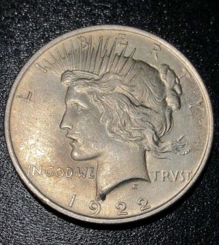 1922 Peace Silver Dollar $1 90 Rare Large Silver Us Coin