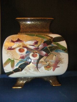 Royal Doulton Rare Hand Painted Vase Signed A.  A