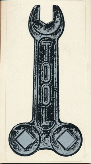 Tool Penis Wrench Rare Promo Sticker (flawed)