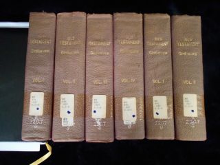 A Rare Complete 6 Volume Set: The Old & Testament By Charles Girdlestone