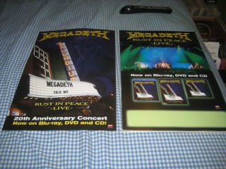 Megadeth - (rust In Peace - Live) - 1 Poster - 2 Sided - 11x17 - Nmint - Rare