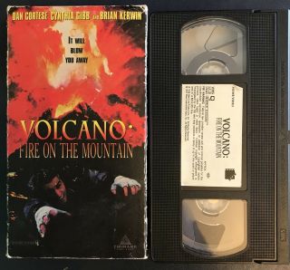 Volcano Fire On The Mountain Vhs Tape Dan Cortese Oop Rare